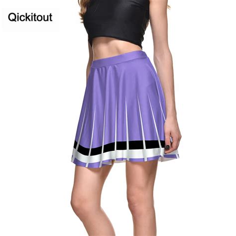 hot fashion qickitout skirts 2016 summer style slim women s skirt white white border 3d digital