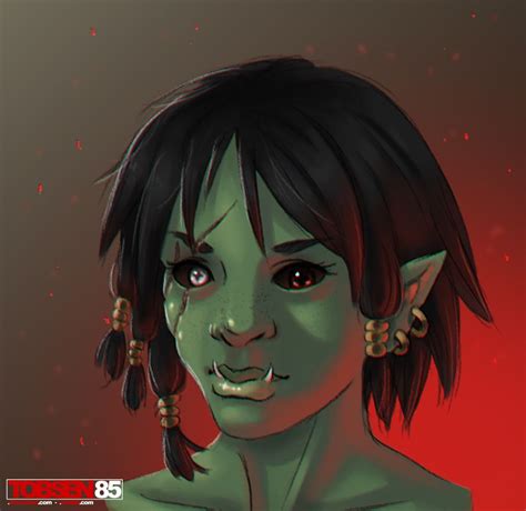 female orc by tobsen85 on deviantart female orc character portraits fantasy character design