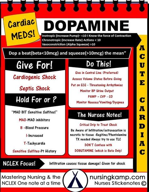 Image Result For Cardiac Drips For Dummies Medications Nursing