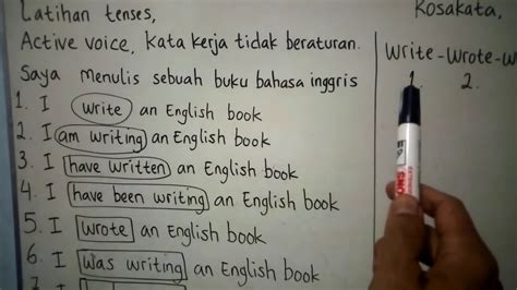 Belajar Bahasa Inggris Latihan Tenses Dari Satu Kalimat Youtube