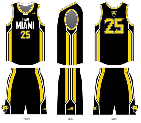 Team Miami Basketball Custom Modern Basketball Jerseys