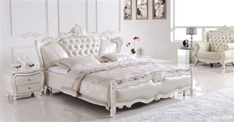 Europe Style Leather King Size Bed Luxury But Affortable Furniture