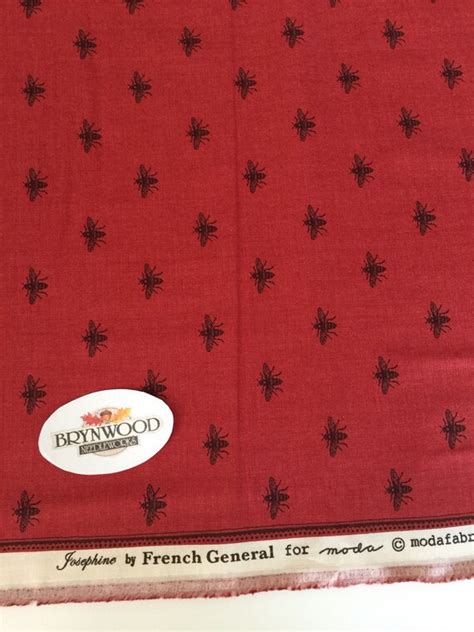 Moda Josephine Bee Red Fabric French General French General Etsy