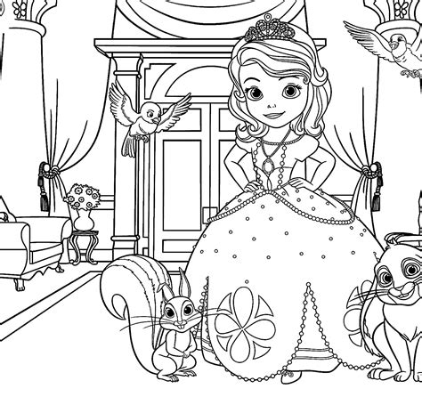 Princesa Sofia Para Colorir Imprimir