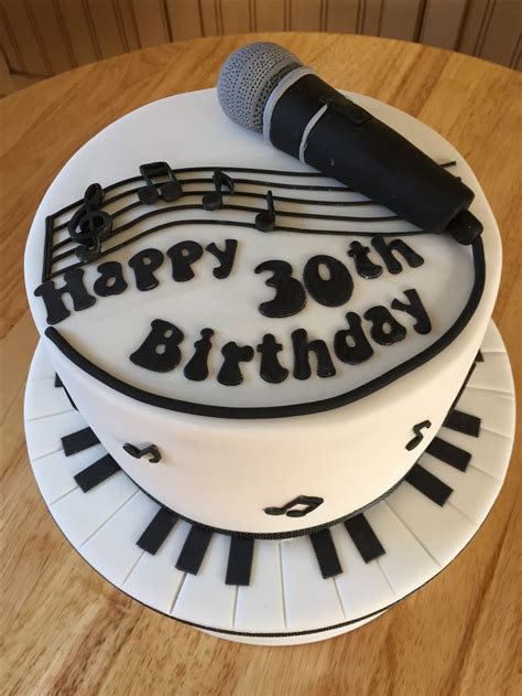 Birthday Cake For A Karaoke Lover Music Cakes Music Birthday Cakes