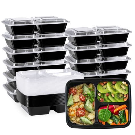Buy Muchii 20 Pack 32oz Disposable Meal Prep Containers With Lids 3