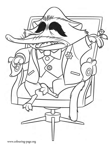 47 out of 5 stars. Zootopia - Mr. Big coloring page