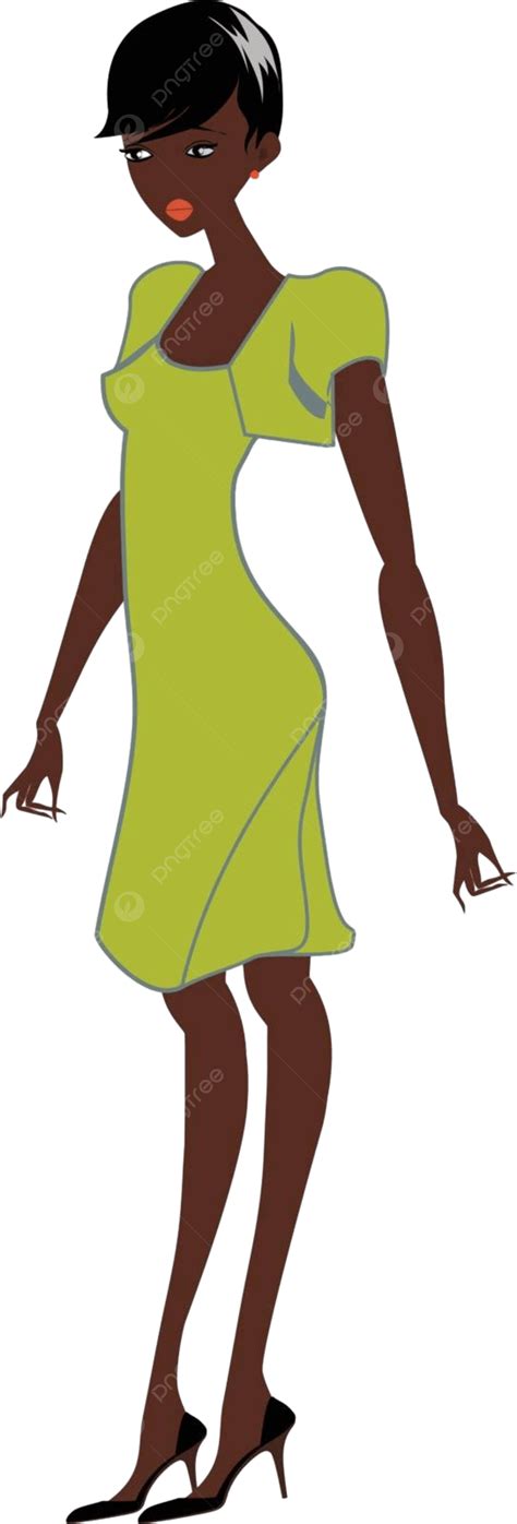 Afro Womanvector Or Color Illustration Style Girl Art Vector Style