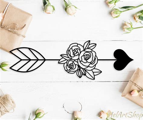 Download Floral arrow svg cut file By HelArtShop | TheHungryJPEG.com