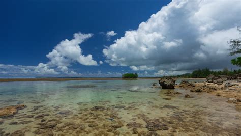 The Pacific Ocean At Tumon Bay On The Island Of Guam Stock Footage