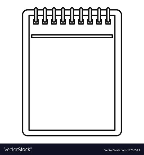 Freehand Drawn Black And White Cartoon Notepad Stock