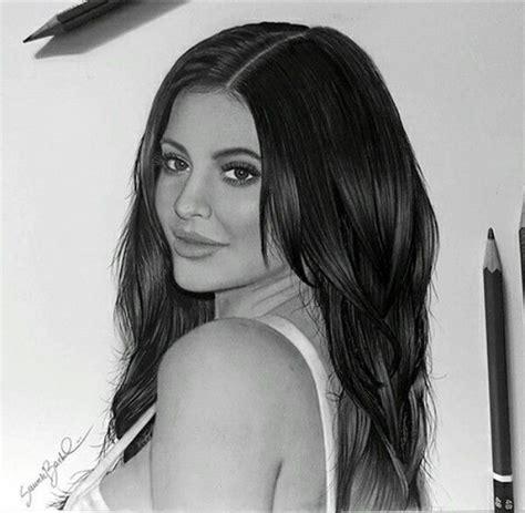 Pin By Sz On Kylie Jenner Celebrity Artwork Kylie Jenner Drawing