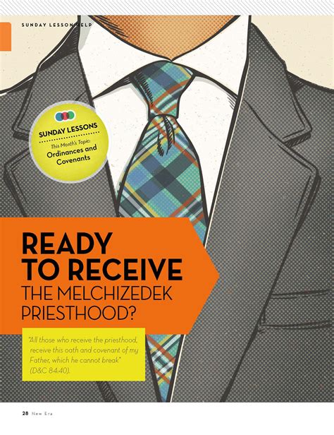 Preparing To Receive The Melchizedek Priesthood Lds365 Resources