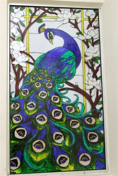 Image Result For Peacock Drawing Outline For Glass Painting Glass Painting Patterns Glass
