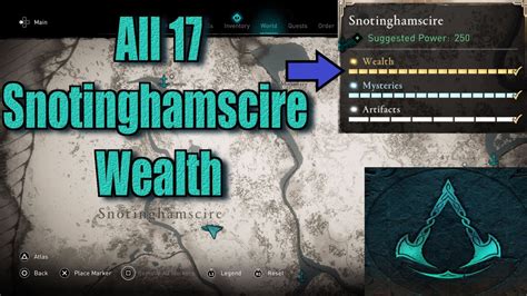 Assassin S Creed Valhalla All Snotinghamscire Wealth Locations Guide