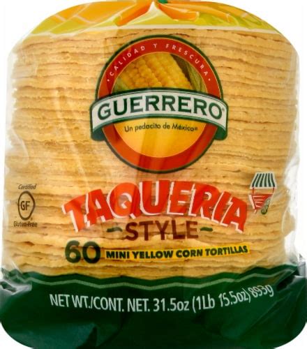 Guerrero Taqueria Style Mini Yellow Corn Tortillas 60 Ct 315 Oz