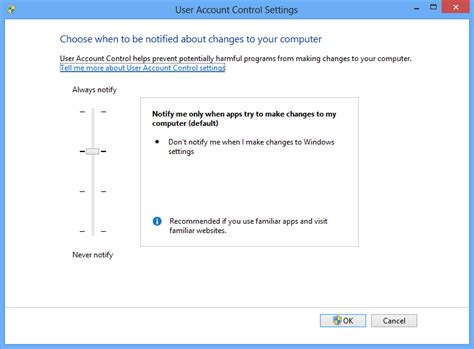 Managing User Account Control In Windows 8