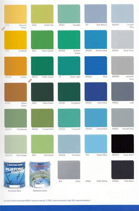 Berikut ini adalah berbagai macam produk cat merk nippon paint untuk tembok maupun. Warna Cat Nippon Paint Hijau Tosca - Warna Cat Jotun