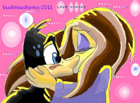 Tina Kisses Daffy Looney Tunes Anime By