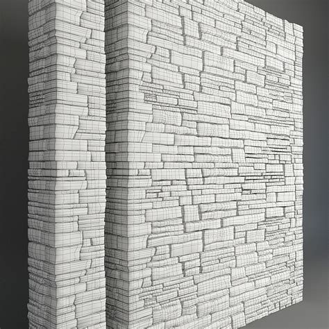 Stone Wall 3d Model Cgtrader