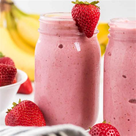 Strawberry Banana Smoothie Recipe Build Your Bite