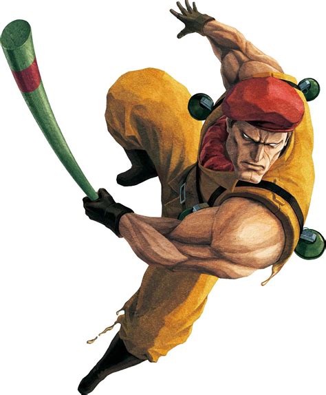 Rolento Schugerg Official Render Art From Street Fighter X