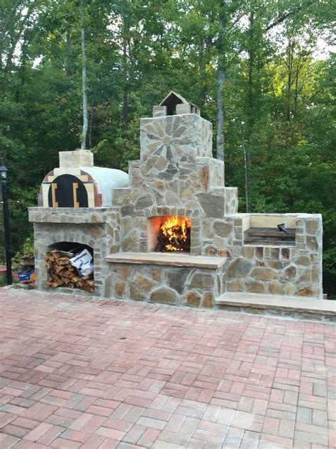 Homeowner Built Fireplace Pizza Oven And Grill Using A Custom