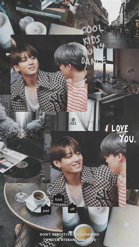 Jimin And Jungkook Aesthetic Wallpaper Credits To Twitter