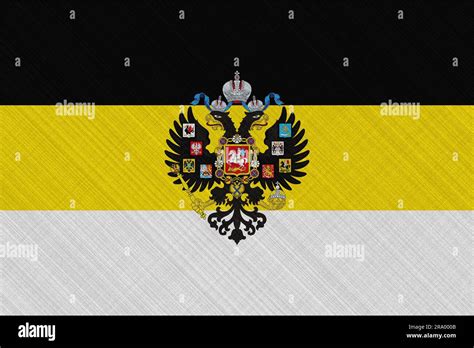 Bandera Imperial Rusa Con Un águila De Doble Cabeza La Primera Bandera
