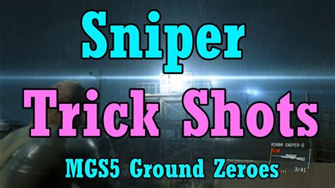 Mgs5 Ground Zeroes Sniper Quick Scopes Just Goofing Around Youtube
