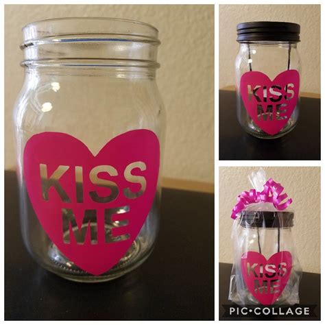 Valentines Mason Jar Candle Holder Made With Cricut Explore Air 2