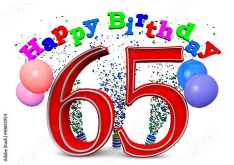 Happy Birthday 65 Buy This Stock Illustration And Explore Similar