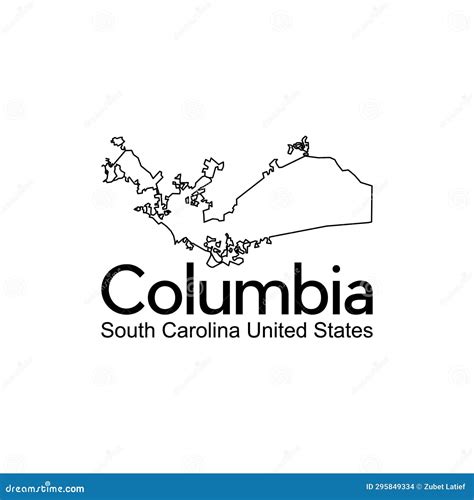 Columbia South Carolina City Map Creative Design Logos, Logotype