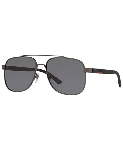 Gucci Polarized Sunglasses Gg0422s 60 Macy S