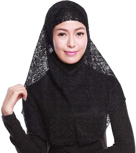 Manufacturers Of Summer Muslim Head Scarf Two Sets Of Lace