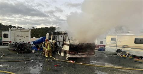 Woman Killed In Fire At Slo Countys Safe Parking Lot