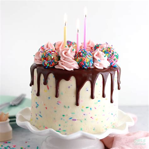 Double Funfetti Birthday Cake Sugar And Sparrow