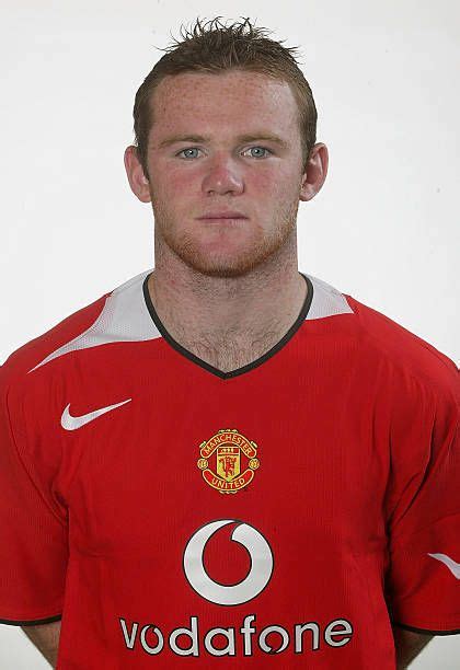 Wayne Rooney Of Manchester United Poses During The Annual Club