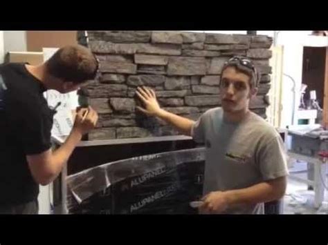 Norwich faux panel installation around fireplace. Texture Plus Faux Wall Panels Installation from Graphics ...