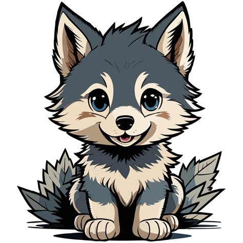 Cute Baby Wolf Ai 24991521 Png