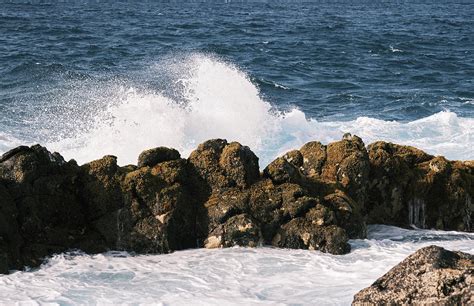 Ocean Waves Breaking On Lava Rocks 1 Photograph By Cavan Images Fine