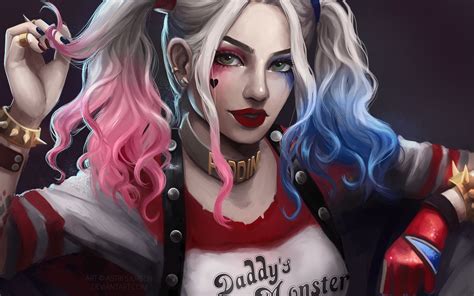 Art Harley Quinn Hd Wallpaperhd Superheroes Wallpapers4k Wallpapers