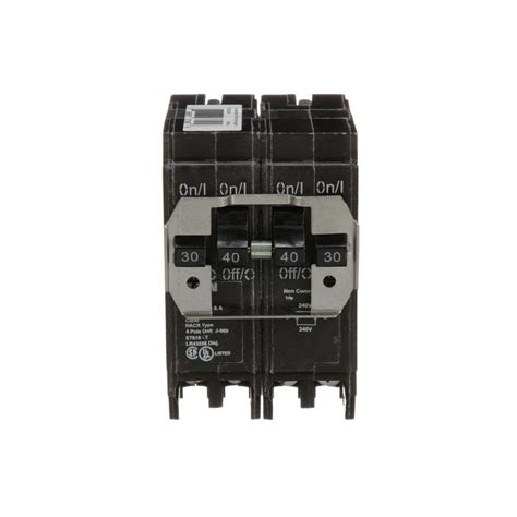 Eaton Type Br 40 Amp 4 Pole Quad Circuit Breaker At