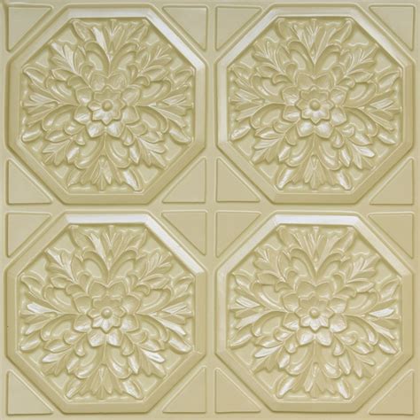 Glue up pvc ceiling tiles are not only beautiful in their aesthetic appearances but also very reliable and sturdy in nature, lasting for a the distinct kinds of. D108 PVC CEILING TILE 24X24 GLUE UP - CREAM PEARL - FAUX ...