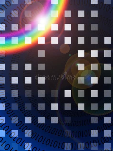 Abstract Rainbow Binary Code Stock Illustrations 127 Abstract Rainbow