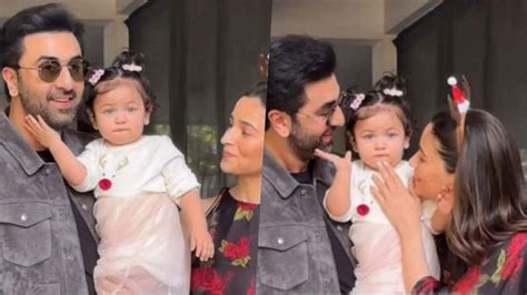 Watch Alia Bhatt Ranbir Kapoor Reveal Rahas Face For The First Time On Christmas 2023