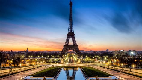 1920x1080 Evening La Tour Eiffel France Paris Eiffel Tower Paris