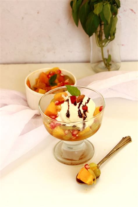 Our team met with the same passion for tropical fruits. fruit salad with ice cream | Indian food recipes ...