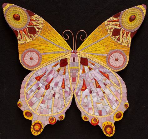 Largebutterfly Butterfly Mosaic Mosaic Art Mosaic Murals