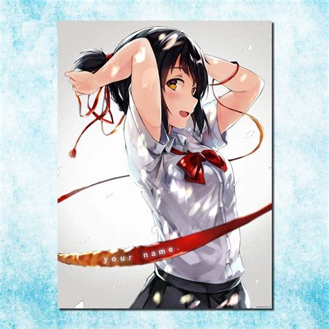Your Name Japanese Hot Anime Movie Art Silk Canvas Poster Print 13x18